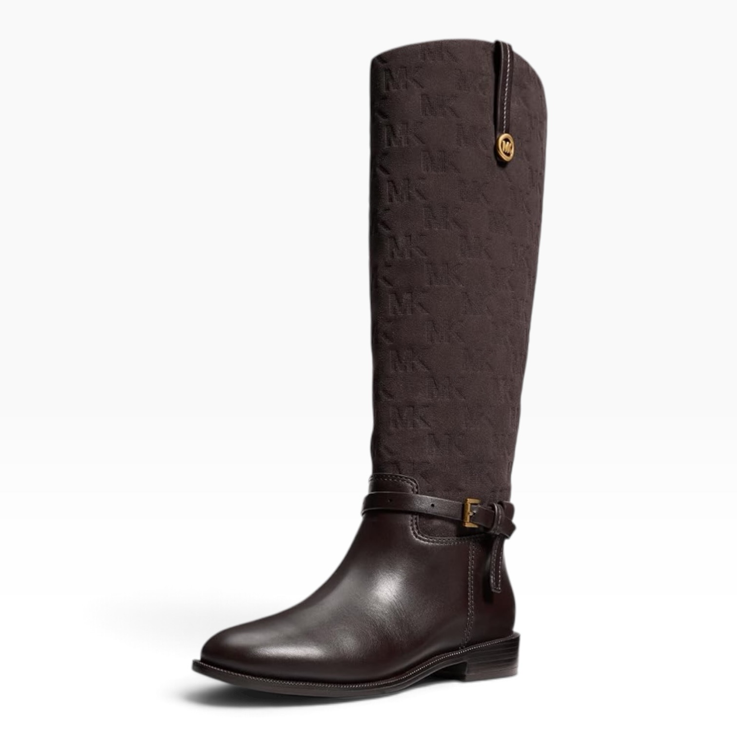 Chocolate brown leather riding boots