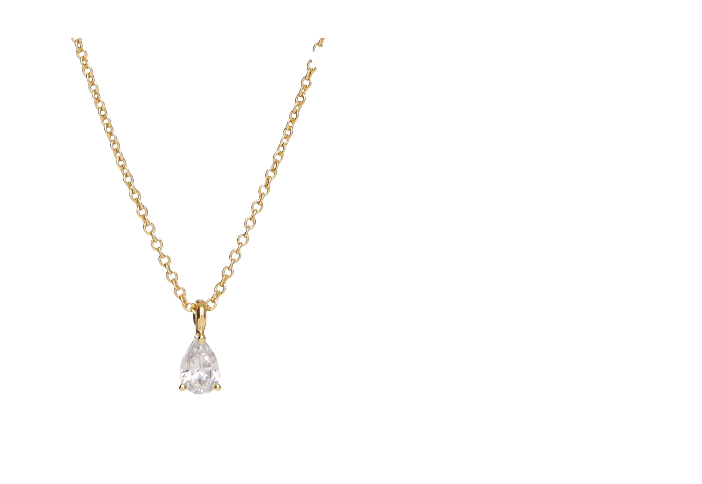 Ana Luisa Elise Gold-Plated Delicate Solitaire Pendant Necklace