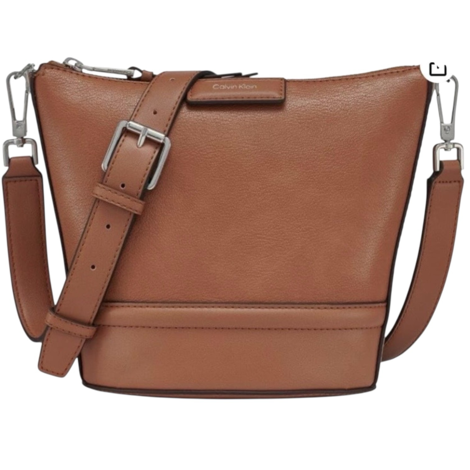 Carmel brown Calvin Klein crossbody handbag